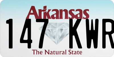 AR license plate 147KWR