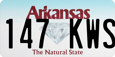 AR license plate 147KWS
