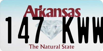 AR license plate 147KWW