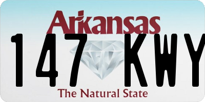 AR license plate 147KWY