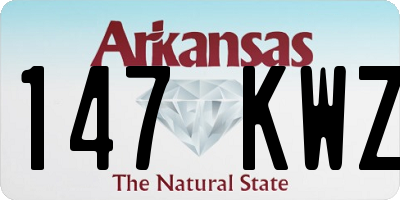 AR license plate 147KWZ