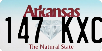 AR license plate 147KXC