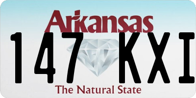 AR license plate 147KXI