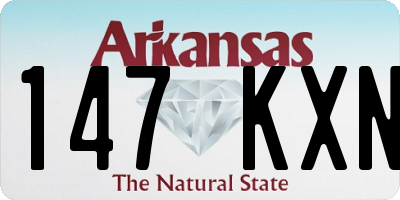AR license plate 147KXN