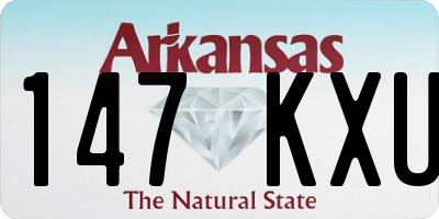 AR license plate 147KXU