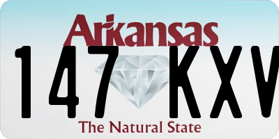AR license plate 147KXV