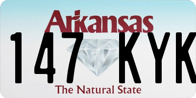 AR license plate 147KYK