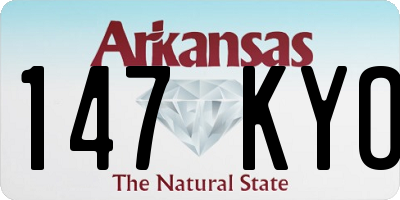 AR license plate 147KYO