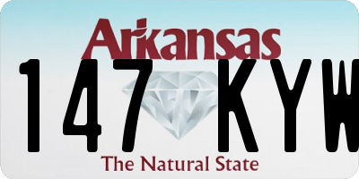 AR license plate 147KYW