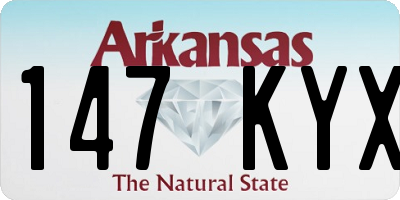 AR license plate 147KYX
