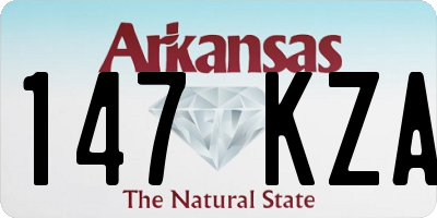 AR license plate 147KZA