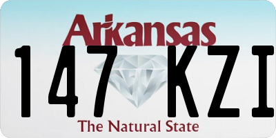 AR license plate 147KZI