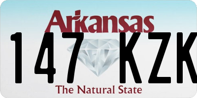 AR license plate 147KZK