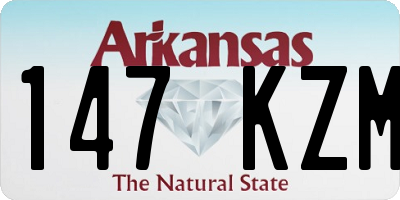 AR license plate 147KZM