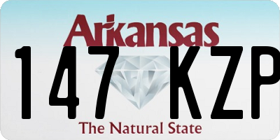 AR license plate 147KZP