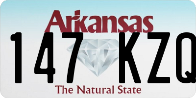 AR license plate 147KZQ