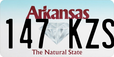AR license plate 147KZS