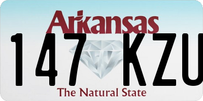 AR license plate 147KZU