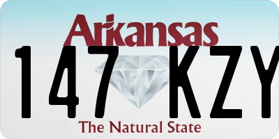 AR license plate 147KZY
