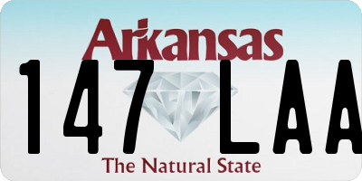AR license plate 147LAA