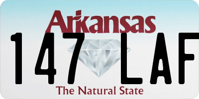 AR license plate 147LAF