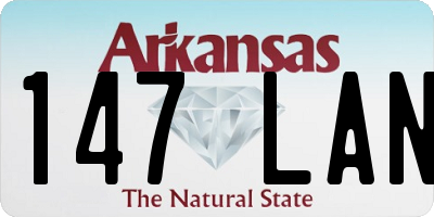 AR license plate 147LAN