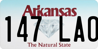 AR license plate 147LAO