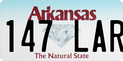 AR license plate 147LAR