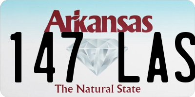 AR license plate 147LAS