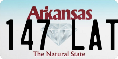 AR license plate 147LAT