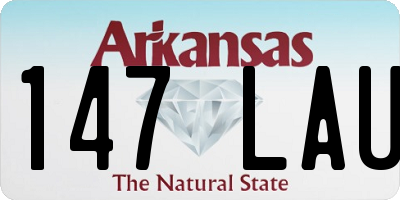 AR license plate 147LAU