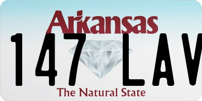AR license plate 147LAV