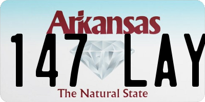 AR license plate 147LAY
