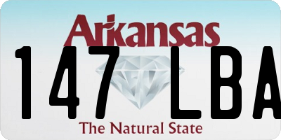 AR license plate 147LBA