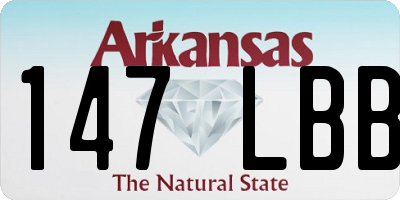 AR license plate 147LBB
