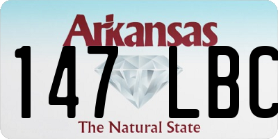 AR license plate 147LBC