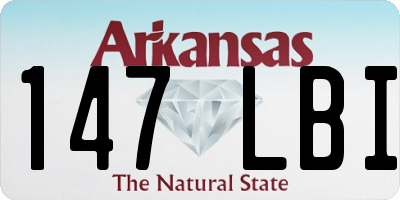 AR license plate 147LBI