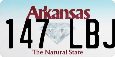AR license plate 147LBJ