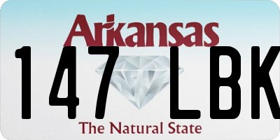 AR license plate 147LBK