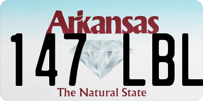 AR license plate 147LBL