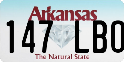 AR license plate 147LBO