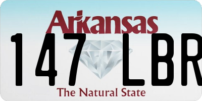 AR license plate 147LBR