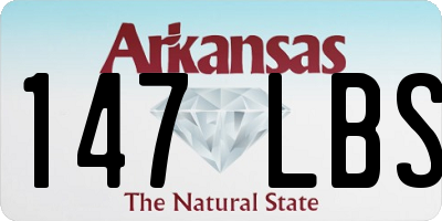 AR license plate 147LBS