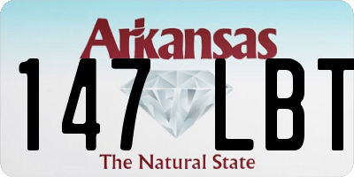 AR license plate 147LBT