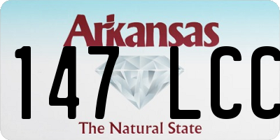 AR license plate 147LCC