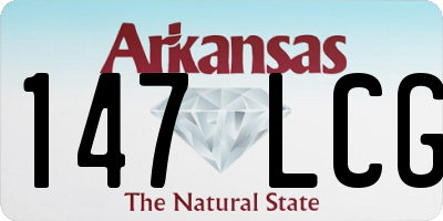 AR license plate 147LCG