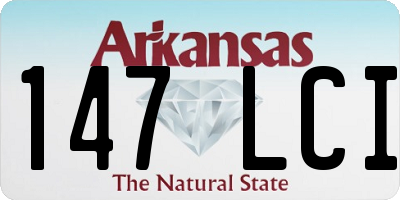 AR license plate 147LCI