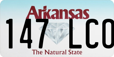 AR license plate 147LCO