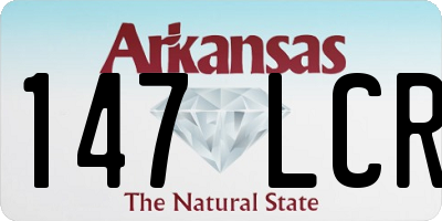 AR license plate 147LCR