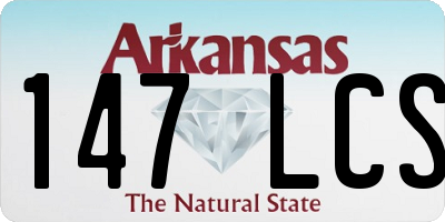 AR license plate 147LCS